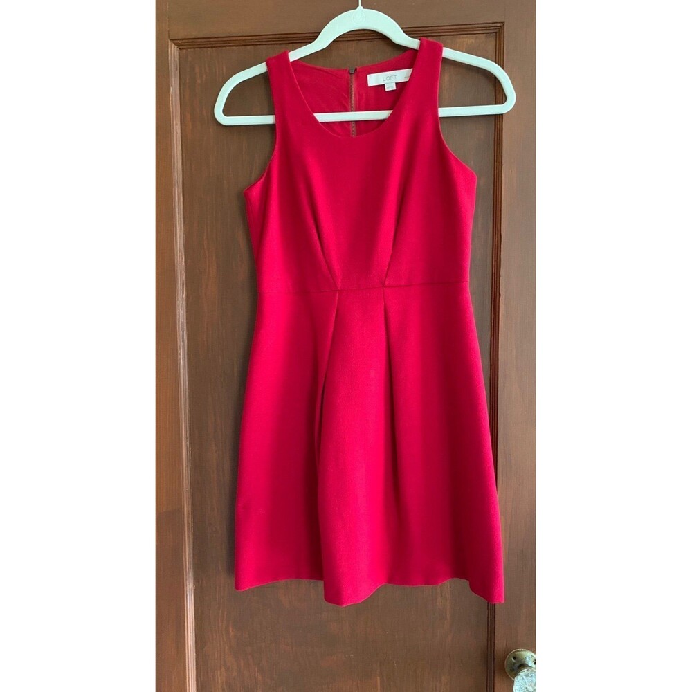 Loft Red Dress size 00P